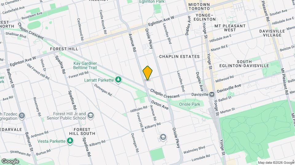 875 Avenue Rd Map and Location Details