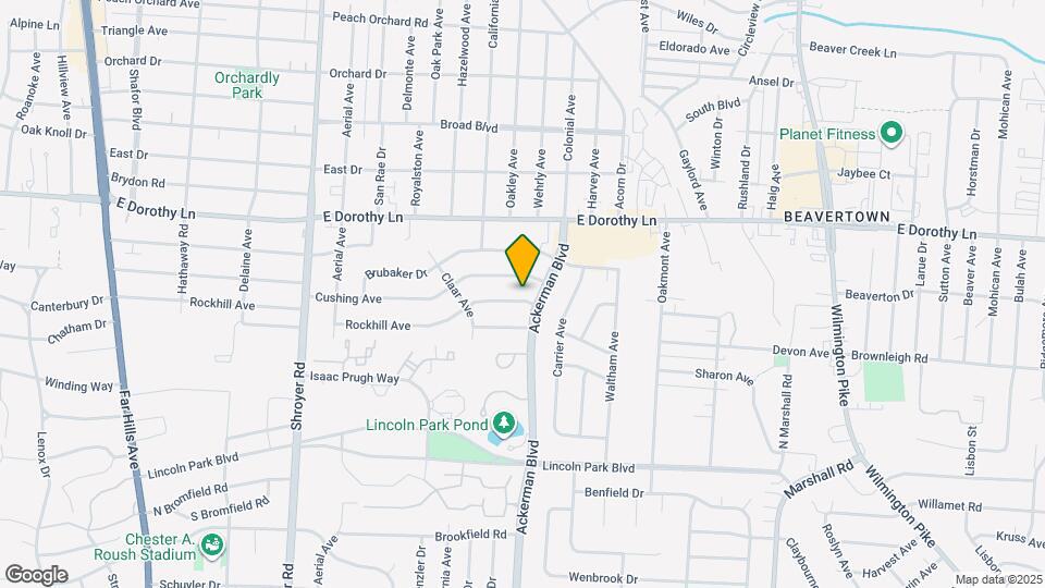 813 Rockhill Ave Map and Location Details