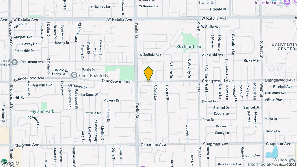 1658 W Orangewood Ave Map and Location Details