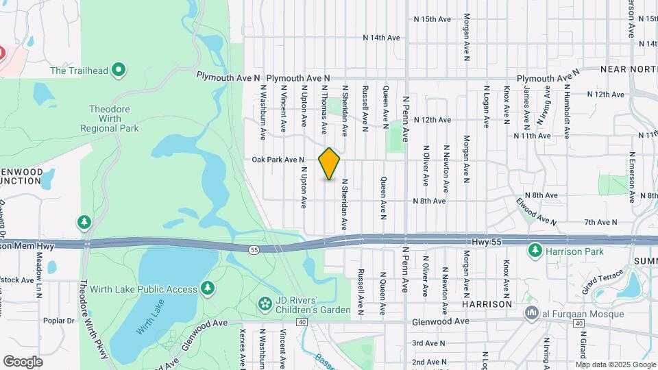 822 N Thomas Ave Map and Location Details