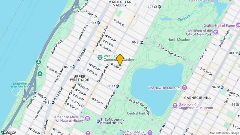 23 W 90th St Map and Location Details
