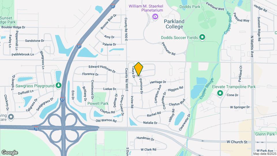 970 Pomona Dr Map and Location Details