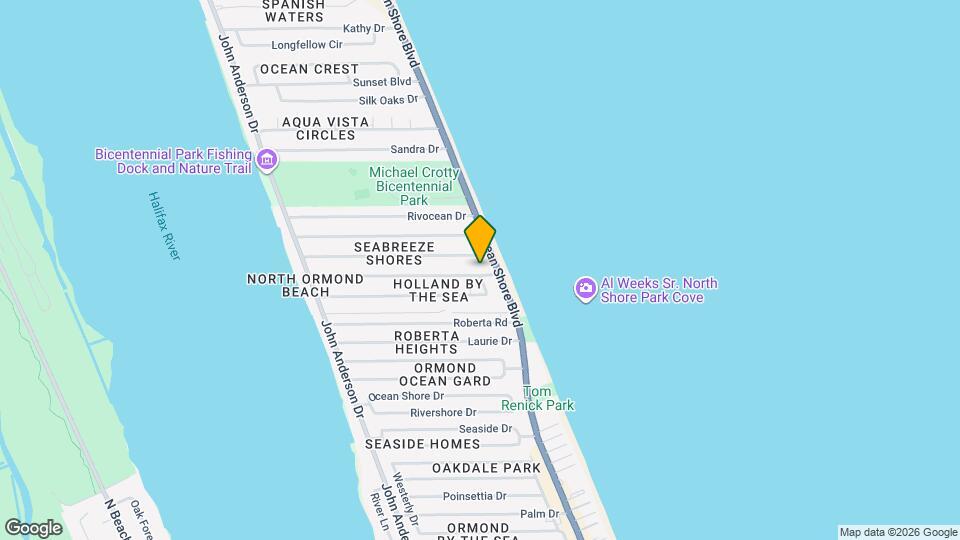 1732 Ocean Shore Blvd Mapa y Detalles de la Ubicación