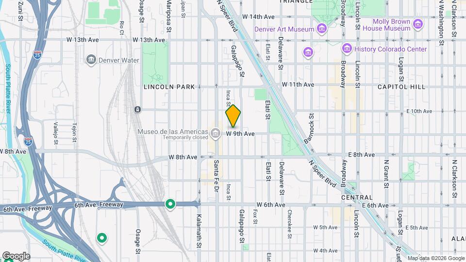 729 W 9th Ave Mapa y Detalles de la Ubicación