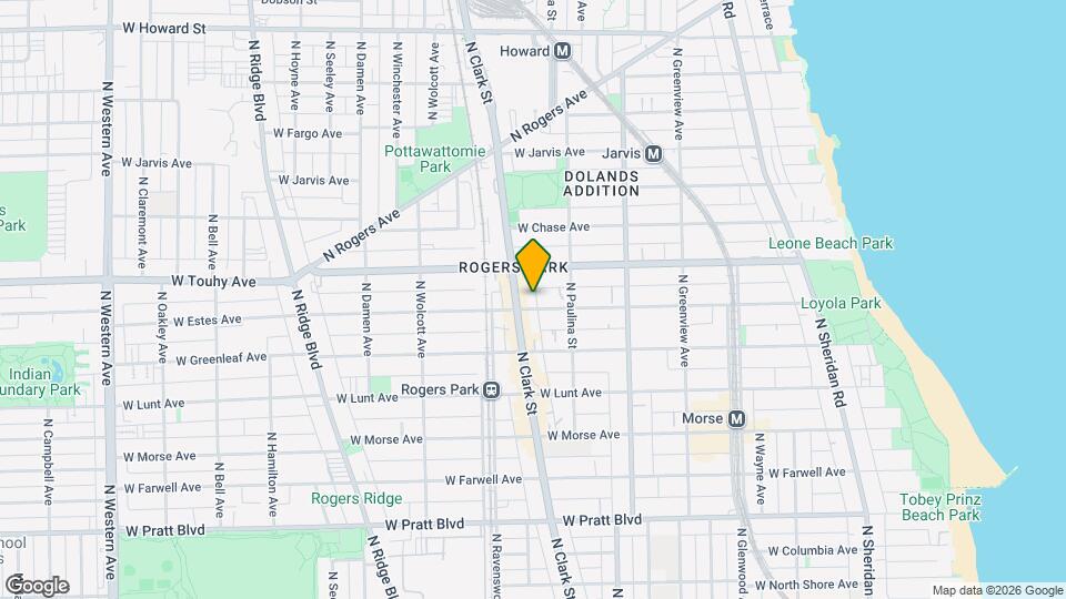 1734 W Estes Ave Map and Location Details