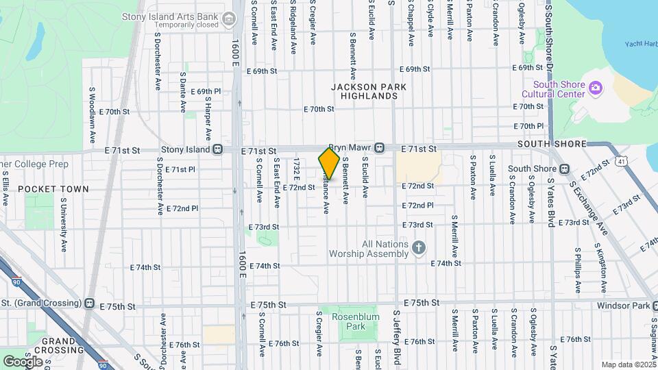 1818-1828 E 72nd St Map and Location Details