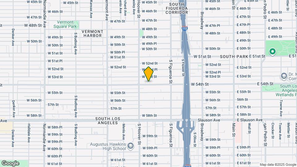 711 W 54th St Map and Location Details
