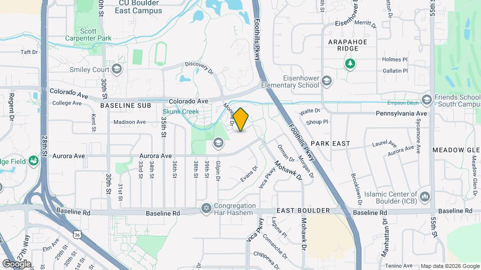 4202 Monroe Dr, Unit D Map and Location Details