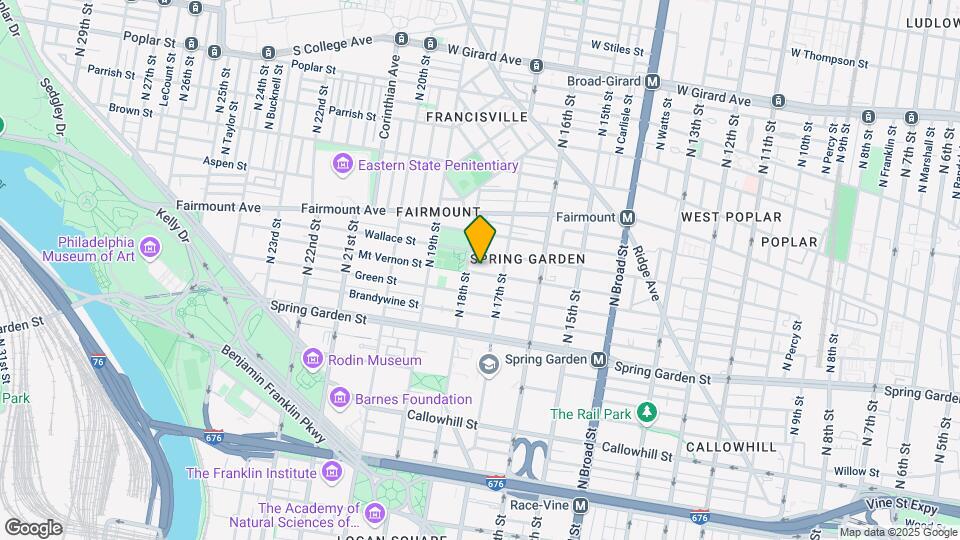 1723 Mt Vernon St Map and Location Details