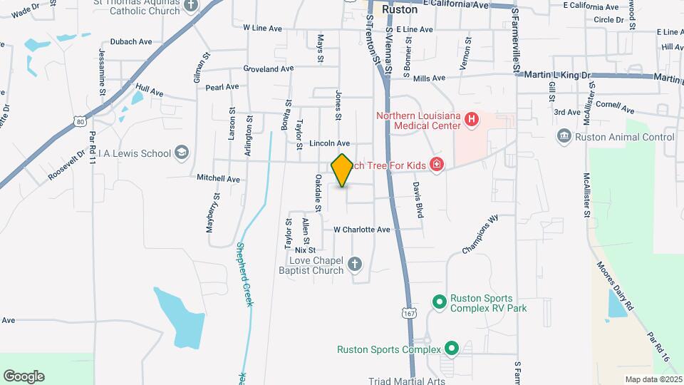 1404 McHenry St Map and Location Details