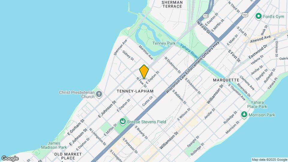 205 N Few St Map and Location Details