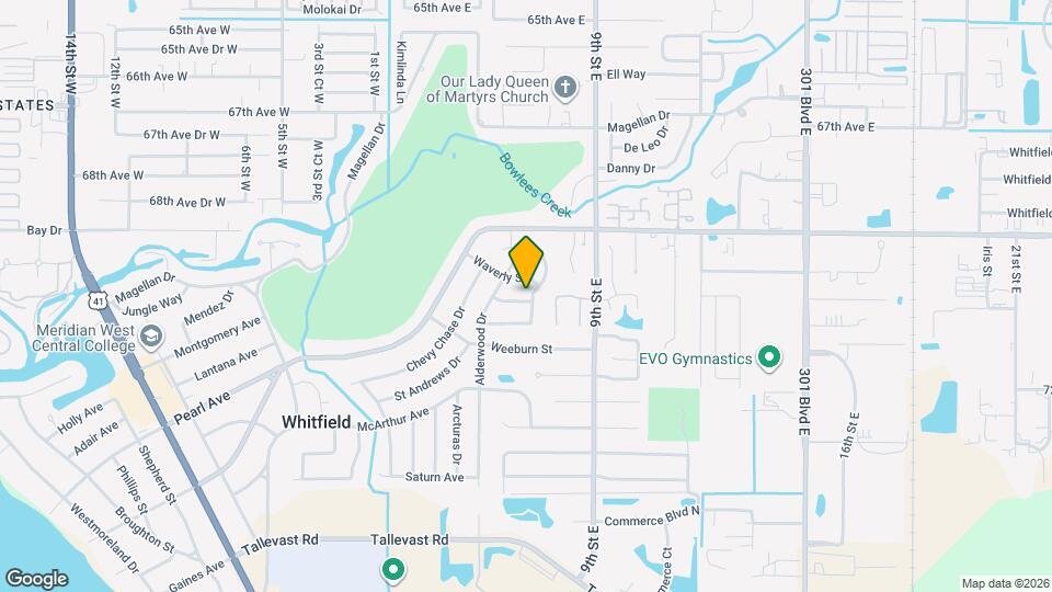 845 Alderwood Way Mapa y Detalles de la Ubicación