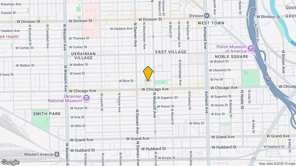 821 N Winchester Ave, Unit 3 Map and Location Details