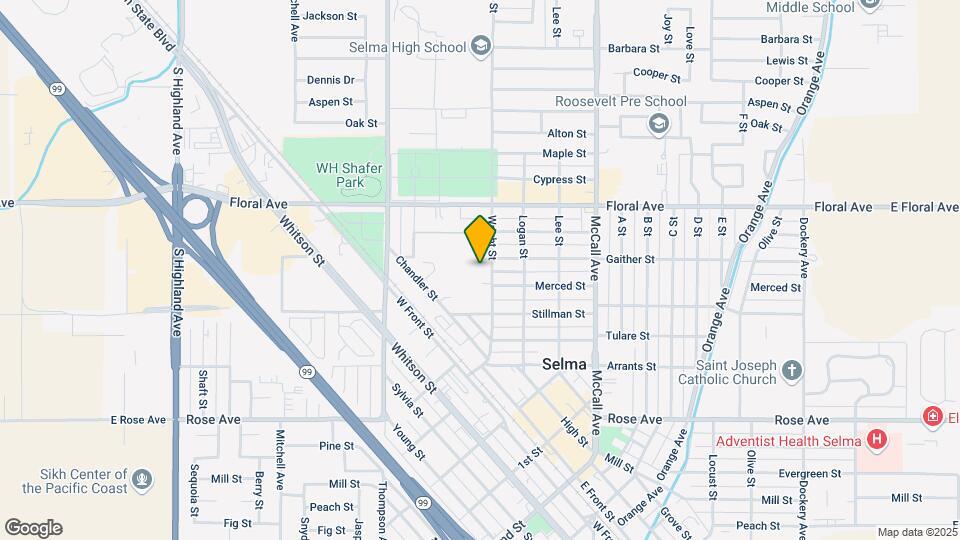 Selma Elderly Mapa y Detalles de la Ubicación