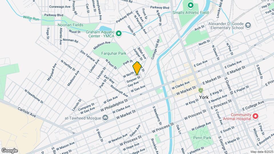 327 Smyser St Mapa y Detalles de la Ubicación