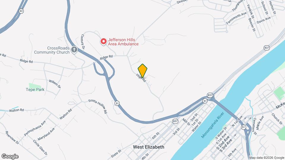 1347 High Rd Map and Location Details