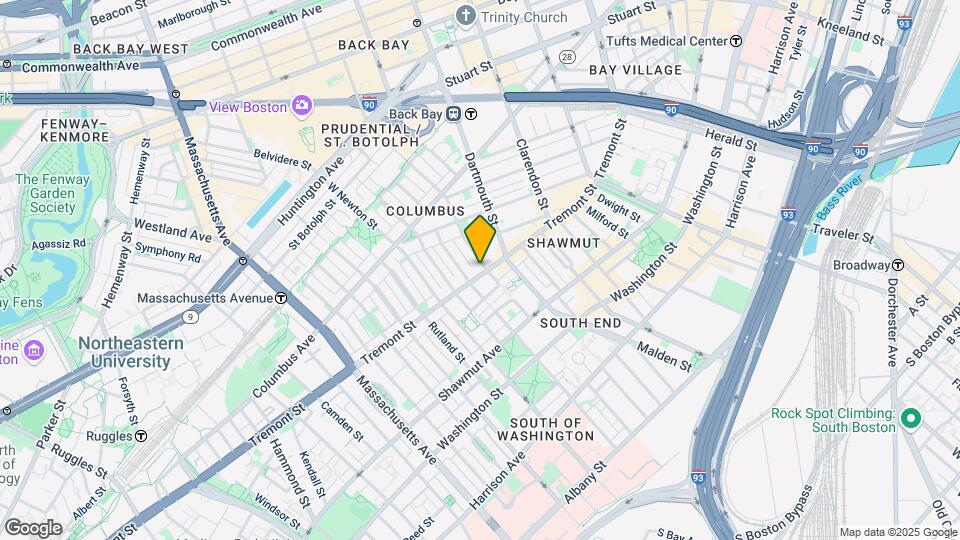 633 Tremont St Map and Location Details