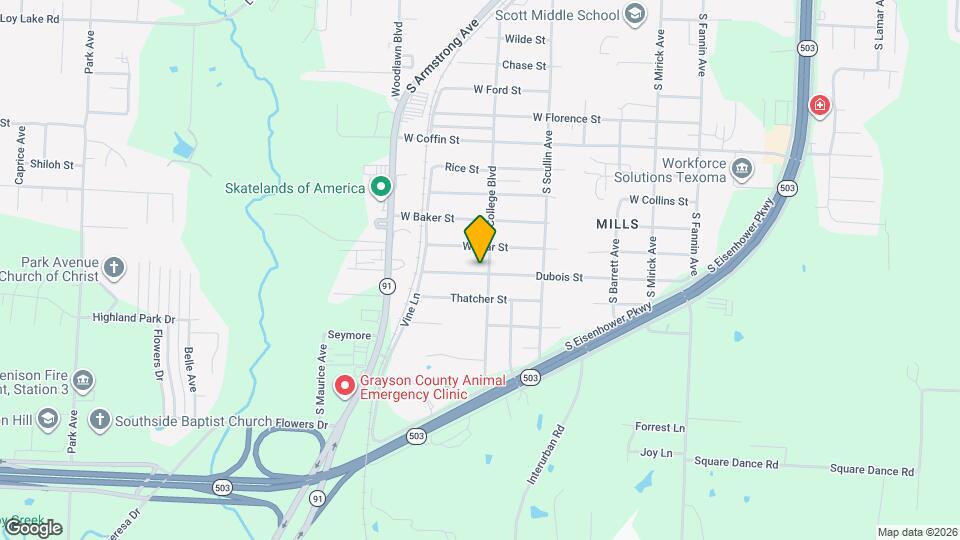 1005 Dubois St Map and Location Details