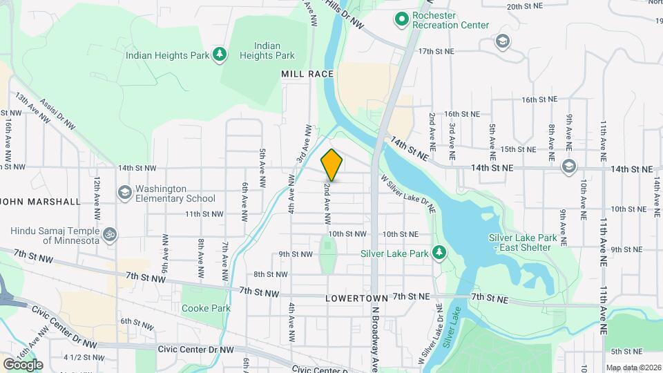 1204 2nd Ave NW Map and Location Details