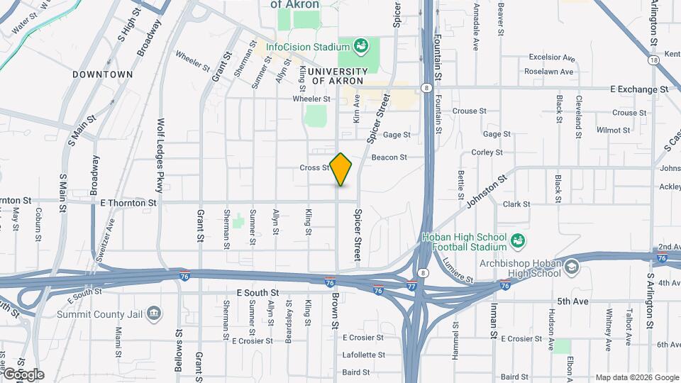 565 Brown St Map and Location Details