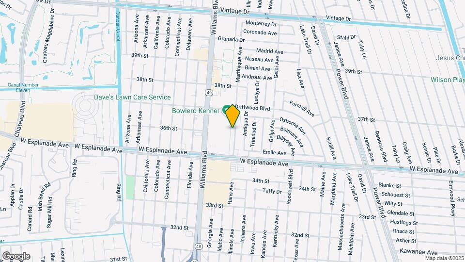 3609 Martinique Ave Map and Location Details