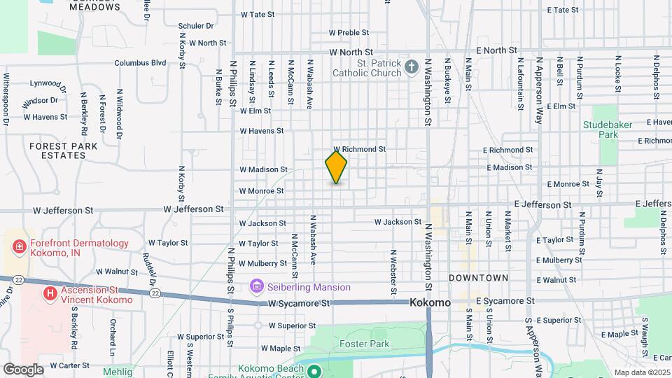 718 W Monroe St Map and Location Details