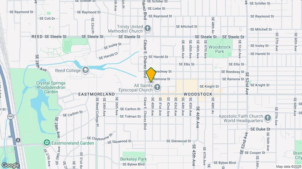 5835 SE 40th Ave Map and Location Details