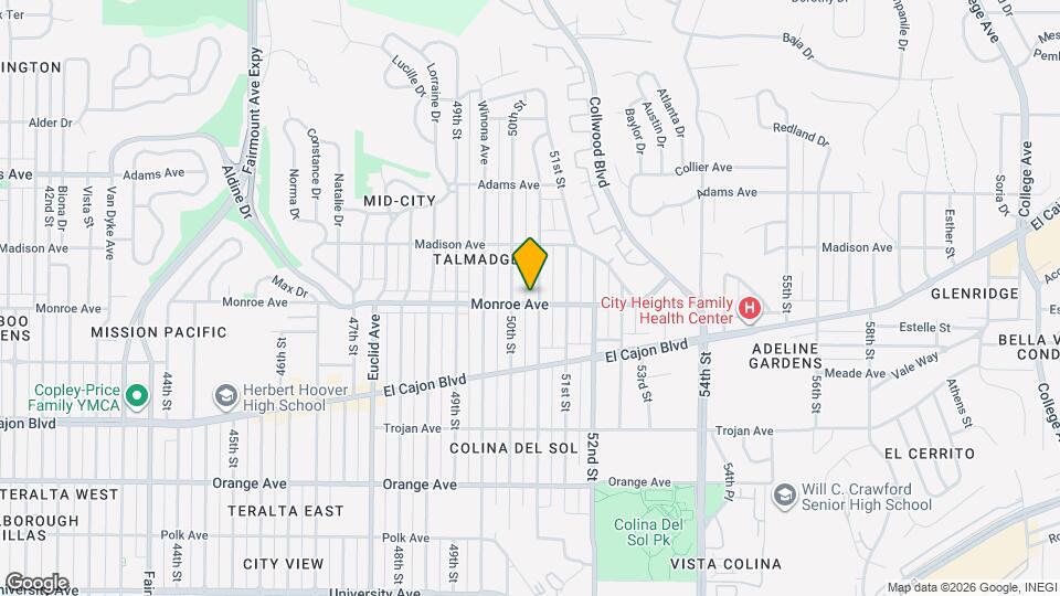 4512 Altadena Ave. Map and Location Details