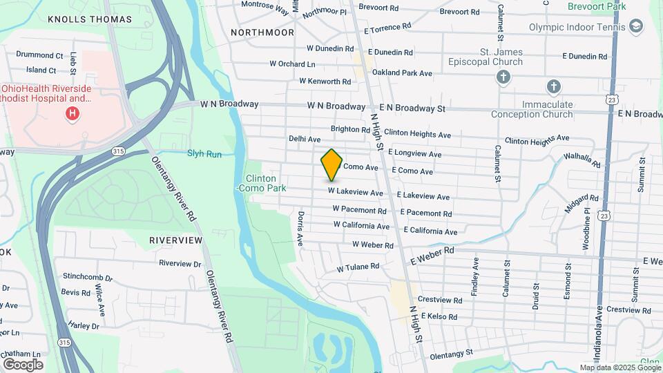 124 W Lakeview Ave Map and Location Details