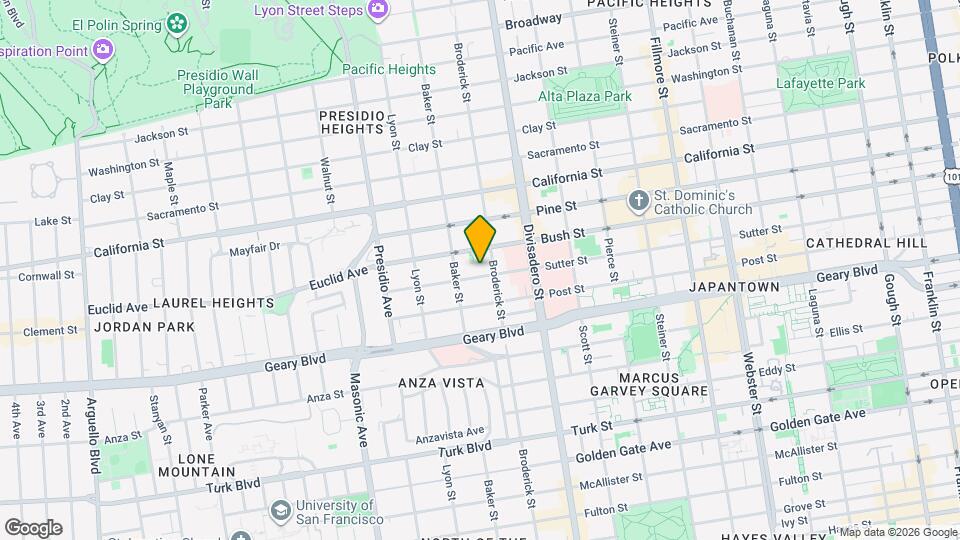 2536 Sutter St Map and Location Details