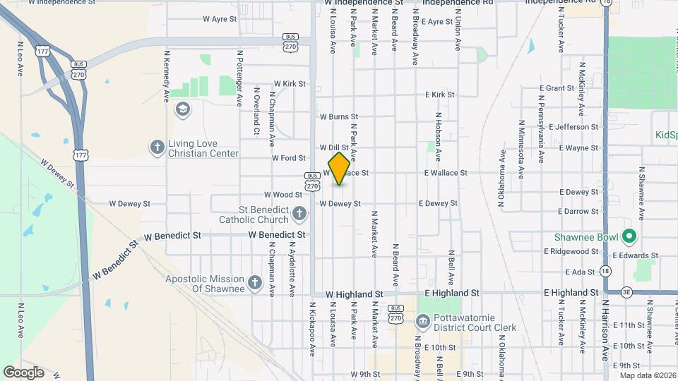 721 N Louisa Ave Map and Location Details