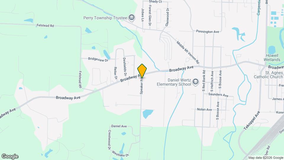 1616 Speaker Rd Map and Location Details