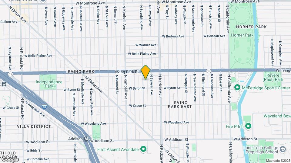 3921 N Spaulding Ave Map and Location Details