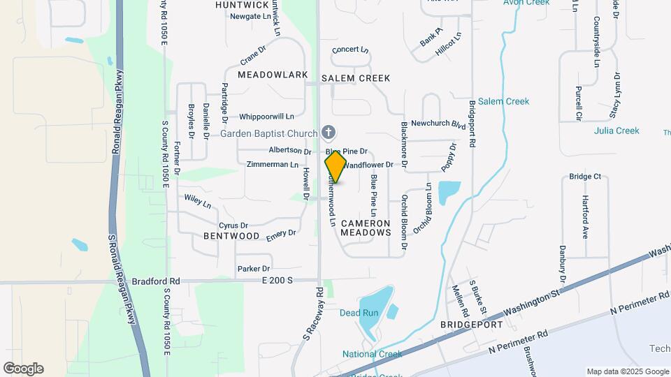1861 Southernwood Ln Map and Location Details