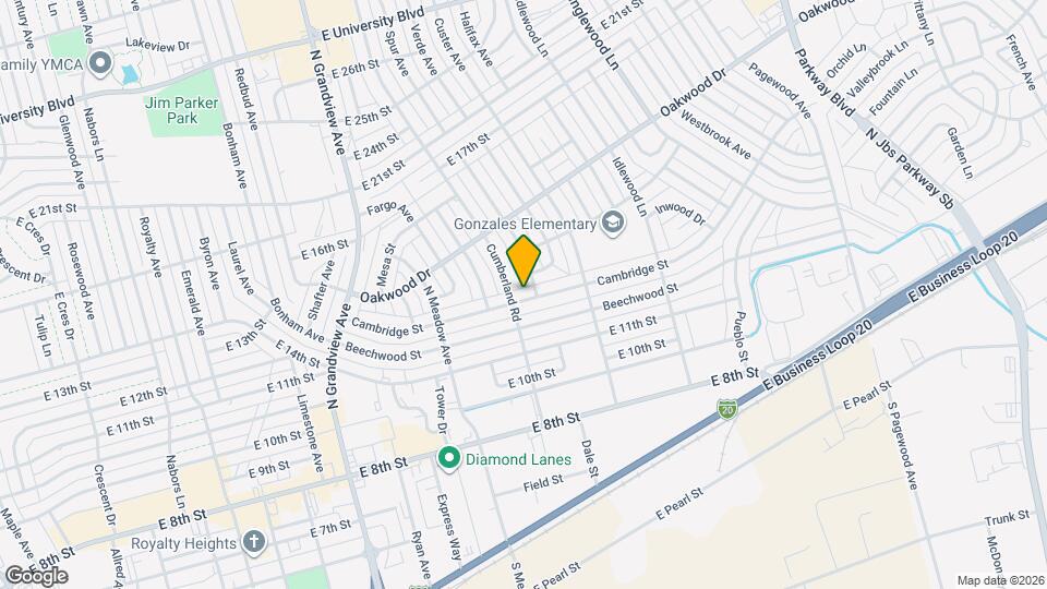 2605 Cambridge St Map and Location Details