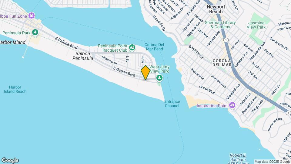 2124 E Oceanfront Map and Location Details