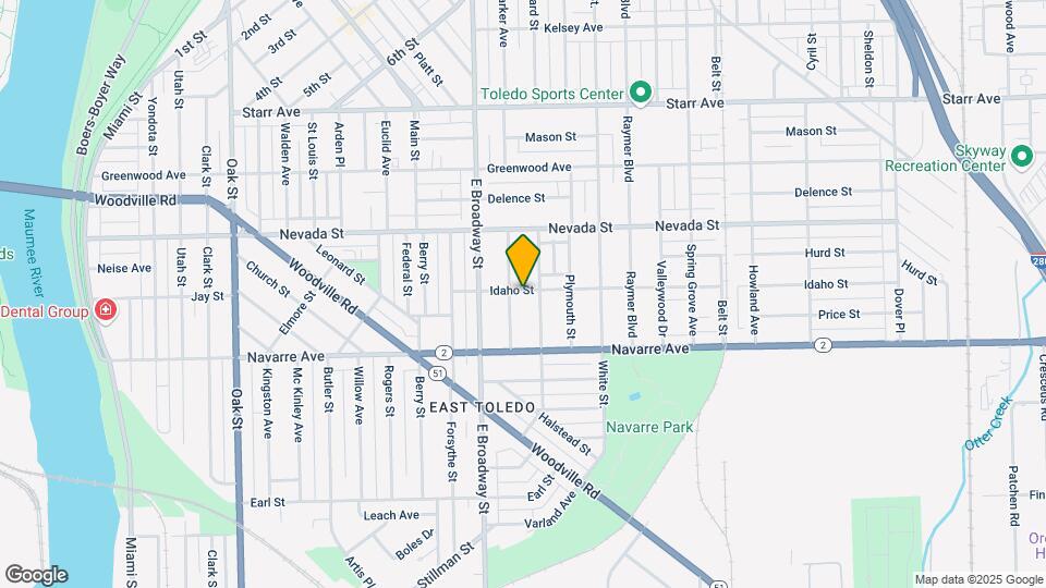 1114 Idaho St Map and Location Details