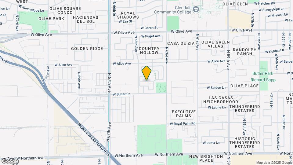 6455 W Orchid Ln Map and Location Details