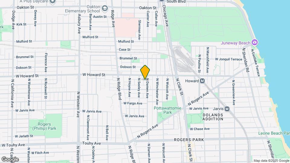 7526 N Damen Ave, Unit P2 Mapa y Detalles de la Ubicación