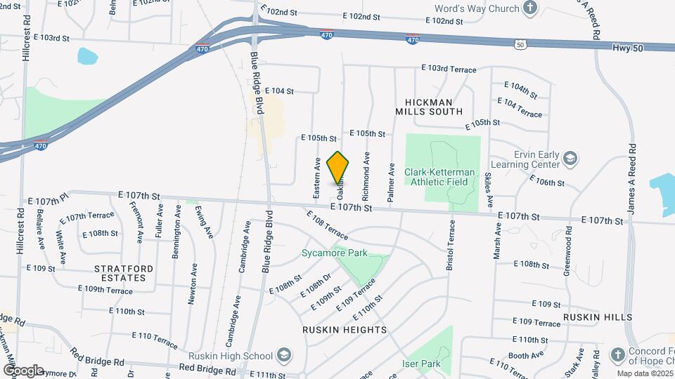 10614 Oakland Ave Map and Location Details