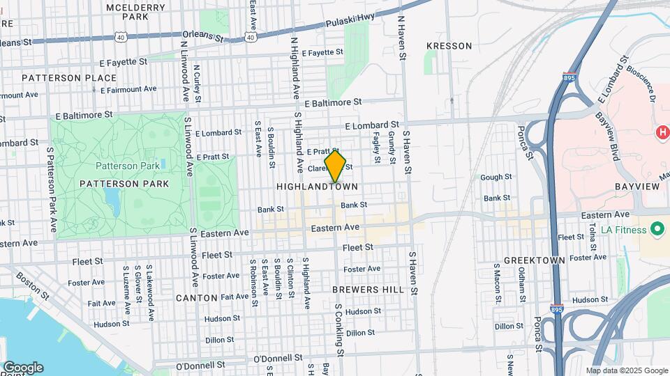 301 S Conkling St, Unit 2nd Floor Map and Location Details