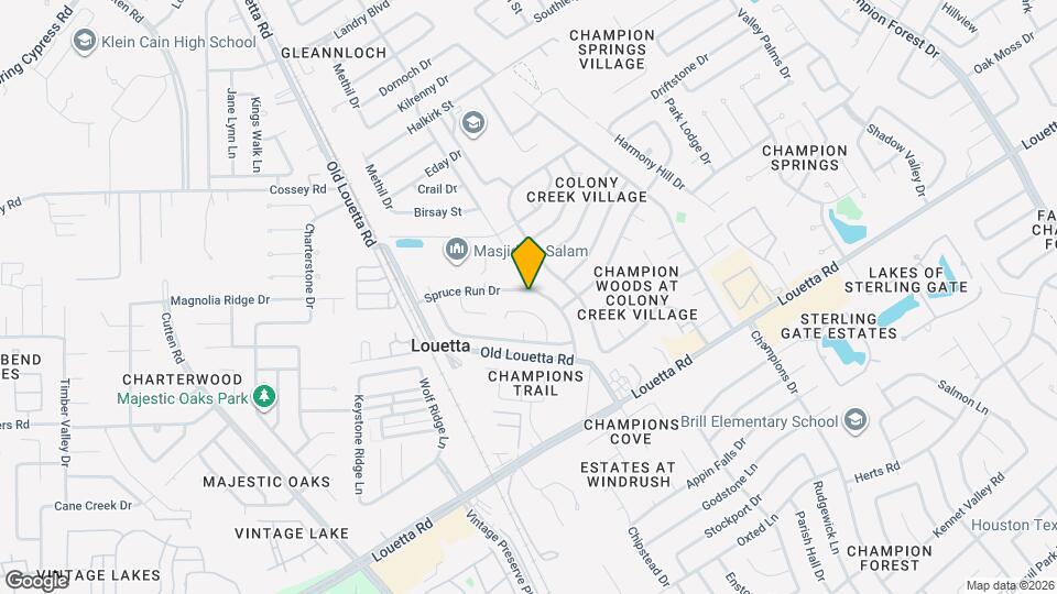 17003 Spruce Run Dr Map and Location Details