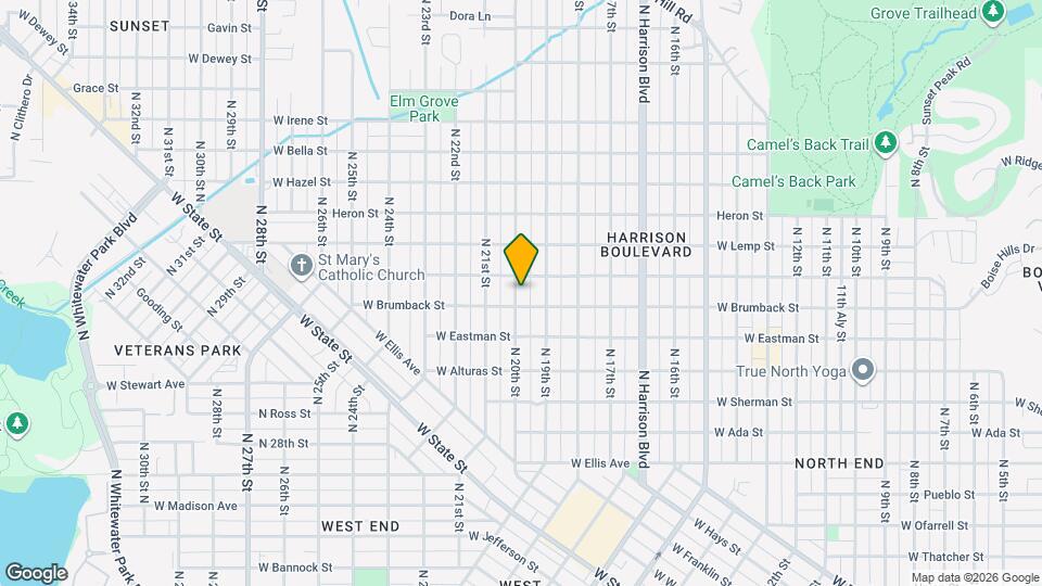 1212 N 20th St Map and Location Details