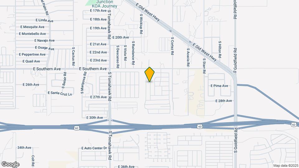 2576 S Chaparral Rd Map and Location Details