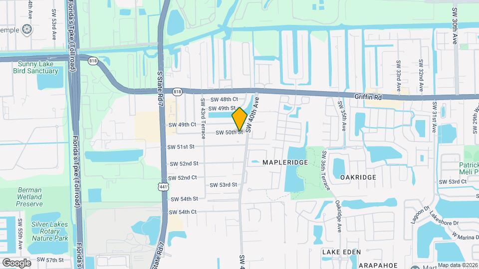 4054 SW 50th St Map and Location Details