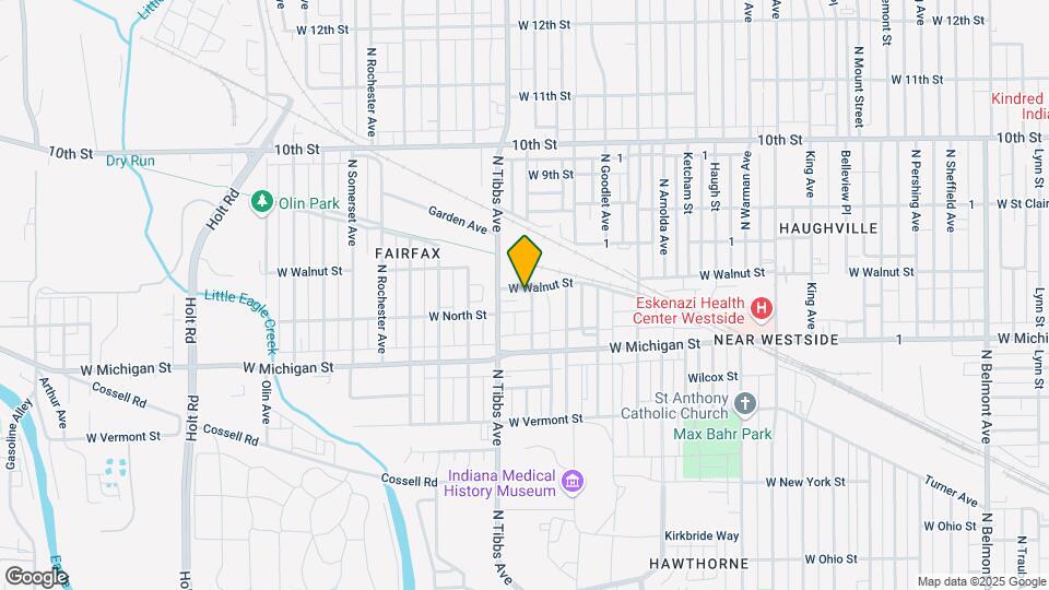 622 N Moreland Ave Map and Location Details