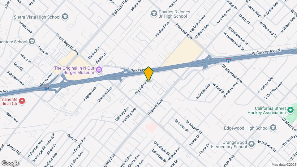 1718 Big Dalton Ave Mapa y Detalles de la Ubicación