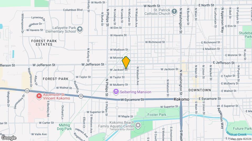 1015 W Jackson St, Unit A Map and Location Details