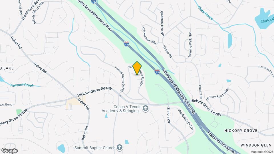 2206 Howell Farms Point NW Map and Location Details
