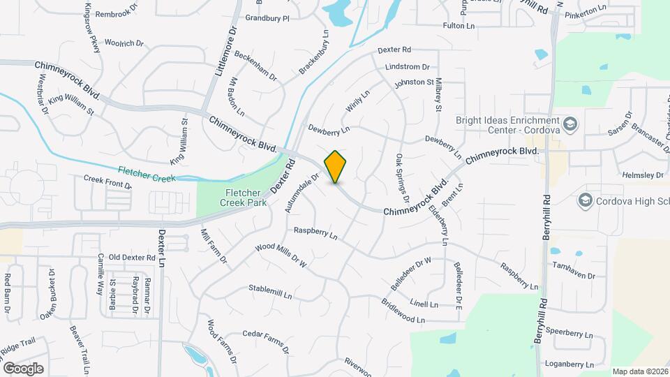 8821 Chimneyrock Blvd. Map and Location Details